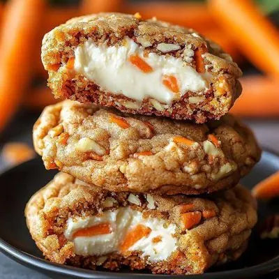 Galletas de Carrot Cake con Relleno Cremoso de Queso