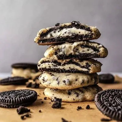 Galletas Cookies & Cream con Centro Cremoso de Chocolate Blanco